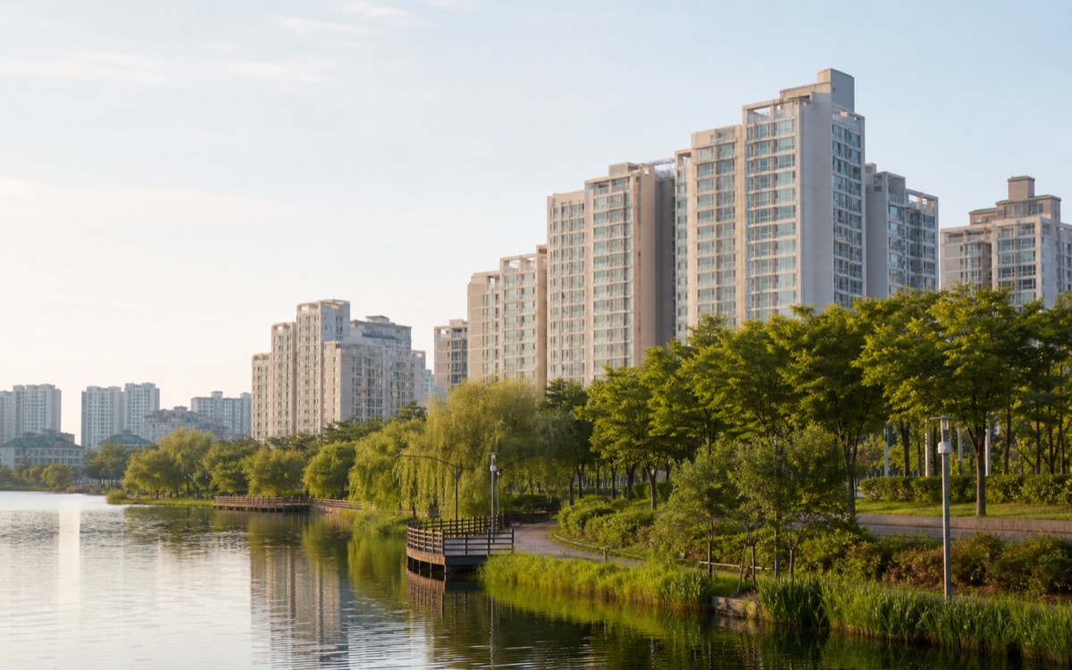 Family residential context in Gwanggyo and Yeongtong