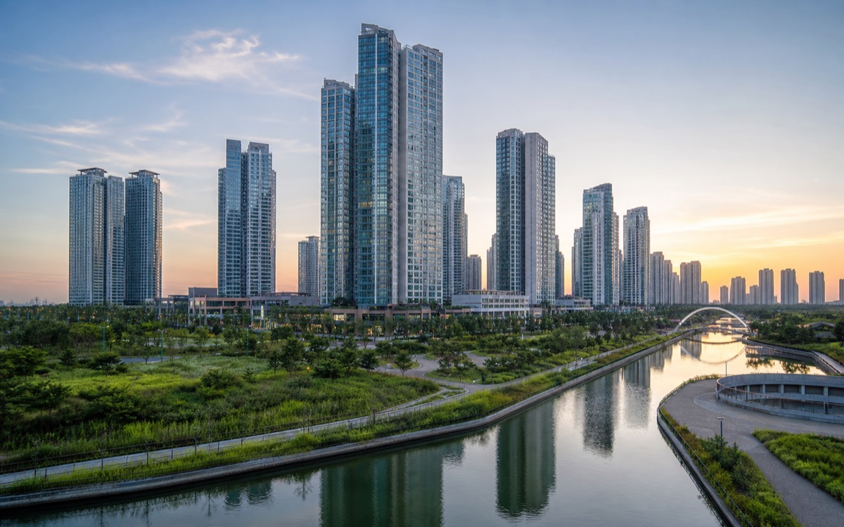 Residential context in Songdo International City